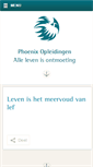 Mobile Screenshot of phoenixopleidingen.nl